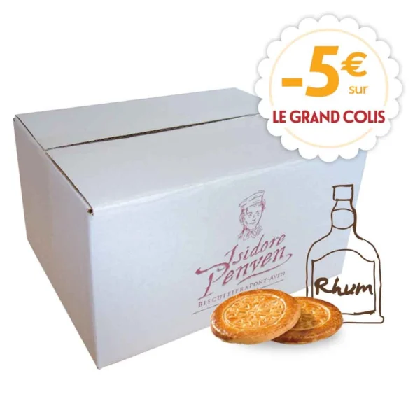colis galettes fines bretonnes au rhum