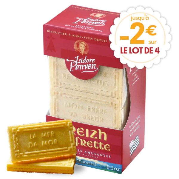 Breizh gaufrettes amusantes vanille