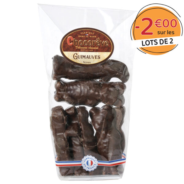 Lot de 2 sachets de Guimauves au Chocolat noir