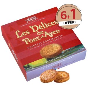 6 étuis de Palets Bretons nature "Les Délices de Pont-Aven" + 1 OFFERT