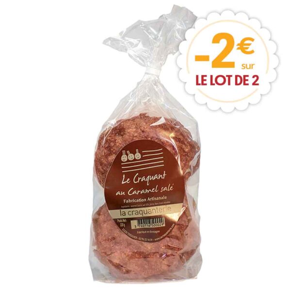 Lot de 2 sachet de Craquants au Caramel au Beurre salé