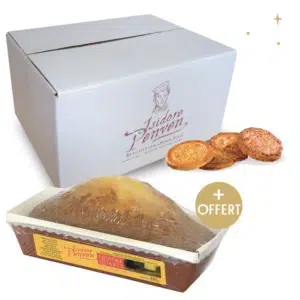 Colis de produits bretons galettes fines et palets bretons avec quatre quarts offert