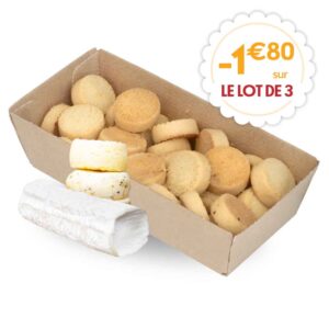 Lot de 3 boîtes de Mini Palets Bretons au Chèvre