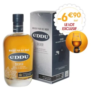 bouteille whisky EDDU + verre gratuit
