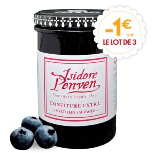 lot de 3 confitures myrtilles sauvages